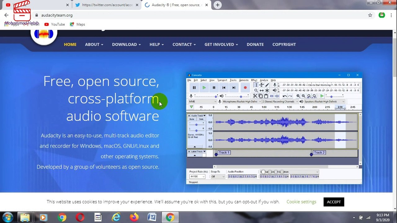 how to download audacity for windows 7