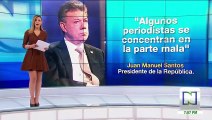 Santos insistió en culpar del pesimismo a medios y columnistas
