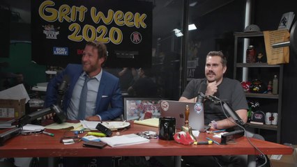 Rico Bosco Presents the Pat Hill Commemorative Plaque to the Pick Em Pod