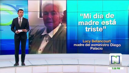 Madre del exministro Diego Palacio dijo que condena a su hijo era injusta