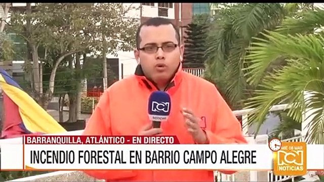 Incendio forestal despertó a habitantes en Barranquilla