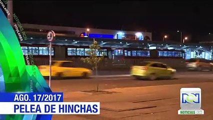 Enfrentamientos entre hinchas en Bogotá deja tres heridos