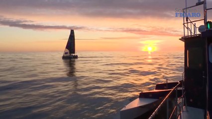 LA SOLITAIRE  URGO LE FIGARO 2020 : Images du bord - B.Mariette, M.Mallaret et G.Mahé - Lundi 31 août