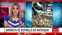 Autoridades encontraron cocaína en avioneta accidentada en Antioquia