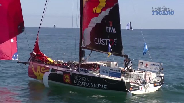 LA SOLITAIRE URGO LE FIGARO 2020 : Images du bord - Alexis Loison (Région Normandie) - Lundi 31 août