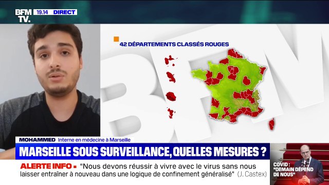 On reçoit de plus en plus de patients avec des symptômes et qui sont positifs au coronavirus , explique cet interne en médecine à Marseille