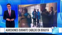 Nuevamente hubo agresiones en la segunda sesión del cabildo abierto al alcalde de Bogotá