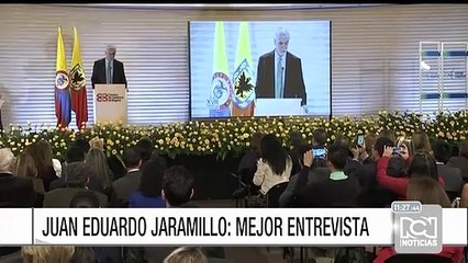 Juan Eduardo Jaramillo, ganador del premio Álvaro Gómez Hurtado por mejor entrevista
