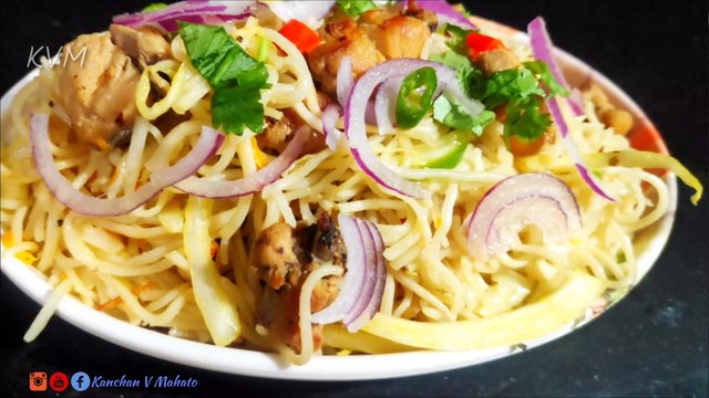 How To Make Chicken Chow Mein | Indian Style Chicken Chow Mein | Street Style Chicken Chow Mein #KVM