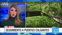 Autoridades desmontan puente colgante en Villeta, Cundinamarca