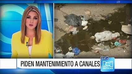 Piden mantenimiento y limpieza de canales de aguas lluvias en Bogotá