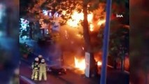 Bursa’da dönerci dükkanı alev alev yandı