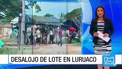Desalojan a 200 familias que invadían un predio en Luruaco, Atlántico