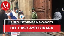 Padres de los 43 normalistas de Ayotzinapa llegan a Palacio Nacional