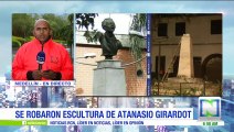Delincuentes hurtaron el busto de Atanasio Girardot