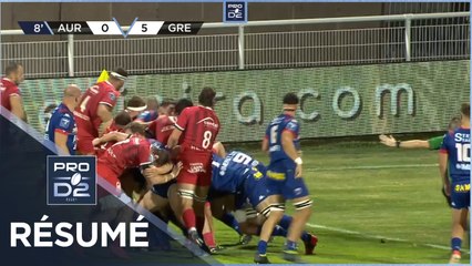 PRO D2 - Résumé Stade Aurillacois-FC Grenoble Rugby: 26-13 - J2 - Saison 2020/2021