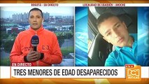Tres menores desaparecidos en Bogotá