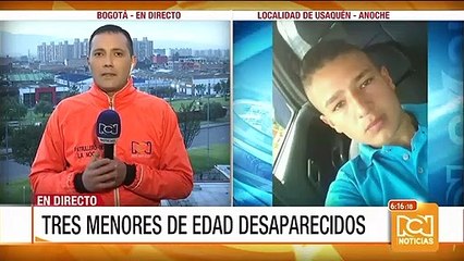 Tres menores desaparecidos en Bogotá