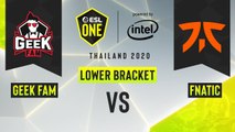 Dota2 - Geek Fam vs. Fnatic - Game 2 - ESL One Thailand 2020 - Lower Bracket R1 - Asia
