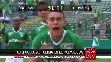 Deportivo Cali goleó al Tolima en el Palmaseca