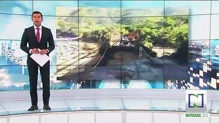 Creciente de río Ambicá derribó puente en Colombia (Huila)