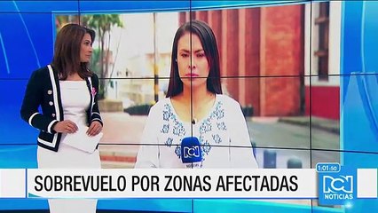 La Fuerza Aérea sobrevoló la zona de emergencia en Chocó