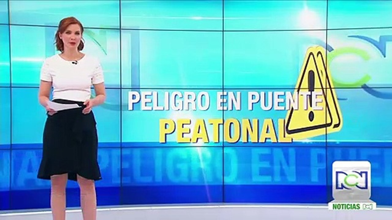Hombre cayó de puente peatonal de Bogotá que se encuentra en mal estado