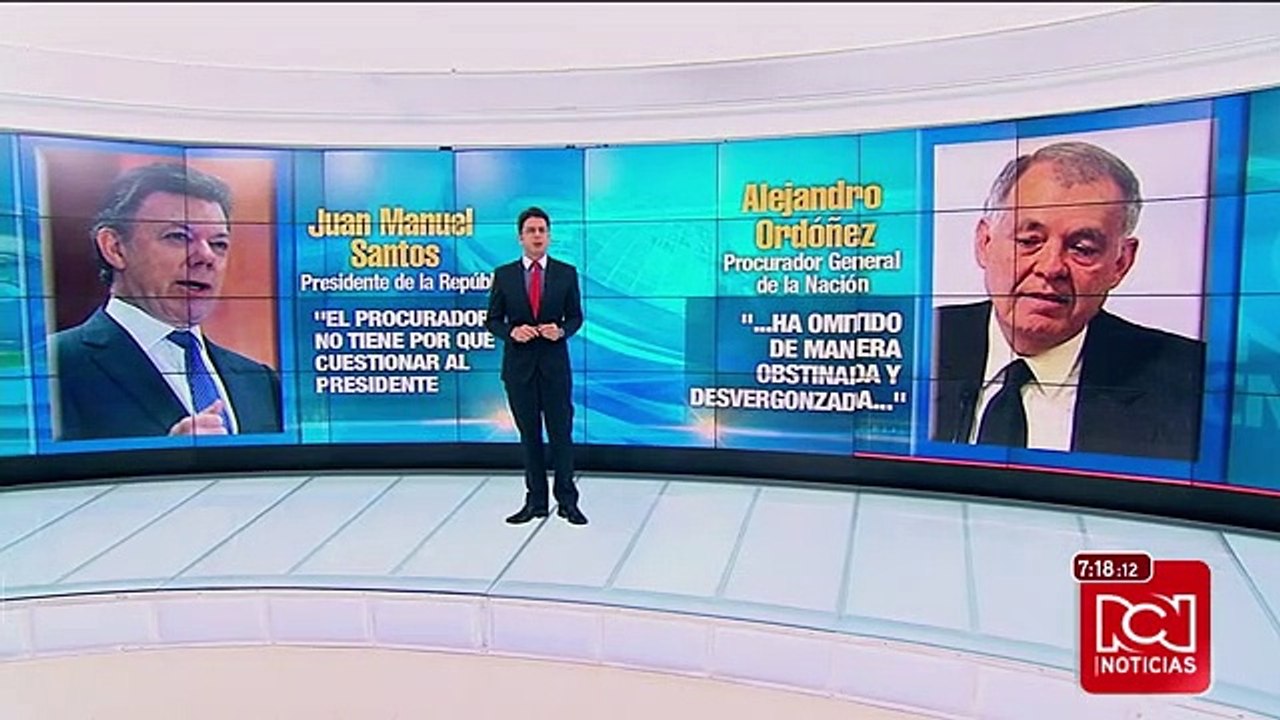 Procurador no tiene por qué investigar o cuestionar al Presidente de la República: Santos