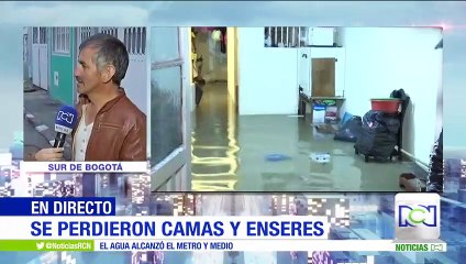 Situación crítica en el sur de Bogotá por las inundaciones