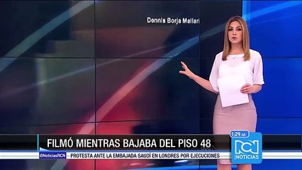 Fotógrafo descendió con arnés para escapar de incendio en Dubái