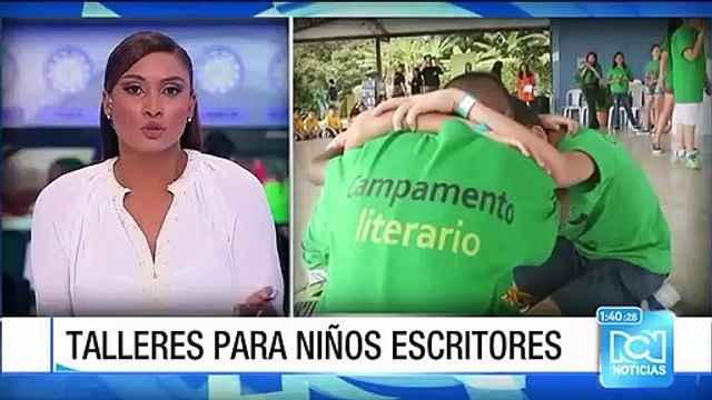 Niños ganadores del Concurso Nacional de Cuento participan en un campamento literario