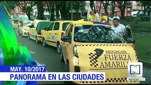 Paro de taxistas causa problemas de movilidad en Bogotá