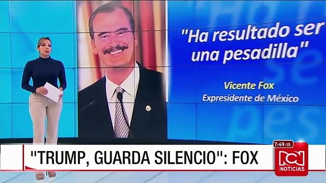Vicente Fox sobre Donald Trump: lo más peligroso es unir el poder del dinero con el político