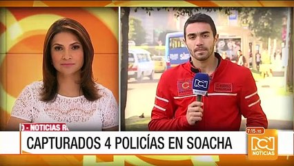 Capturan a 4 policías activos en Soacha, Cundinamarca