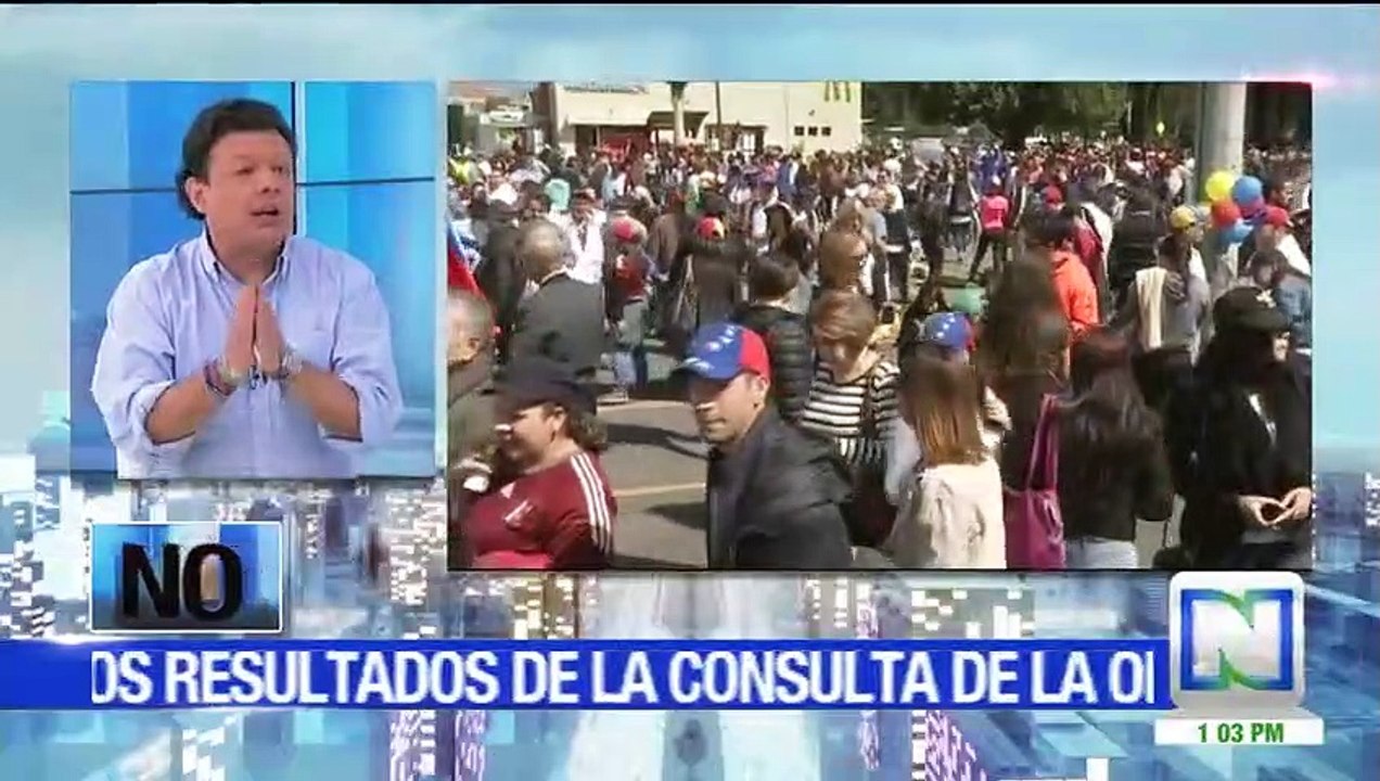¿Cree que los resultados de la consulta de la oposición venezolana deben ser reconocidos por la comunidad internacional?