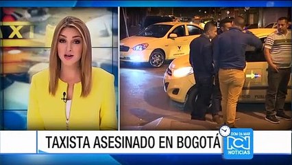 Taxistas protestaron en Bogotá por asesinato de uno de sus compañeros