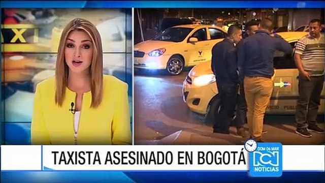Taxistas protestaron en Bogotá por asesinato de uno de sus compañeros