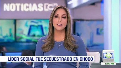 Líder social fue secuestrado en el Chocó