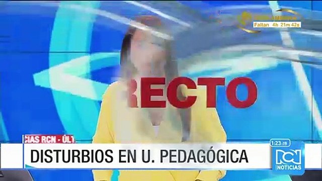 Se registran disturbios en inmediaciones de la U. Pedagógica en Bogotá