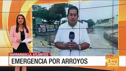 Hombre fue arrastrado por uno de los arroyos de Barranquilla