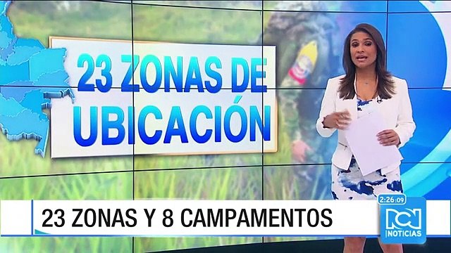Unos 6.500 guerrilleros de las Farc irán a 23 zonas y ocho campamentos de concentración