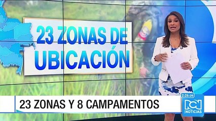 Unos 6.500 guerrilleros de las Farc irán a 23 zonas y ocho campamentos de concentración