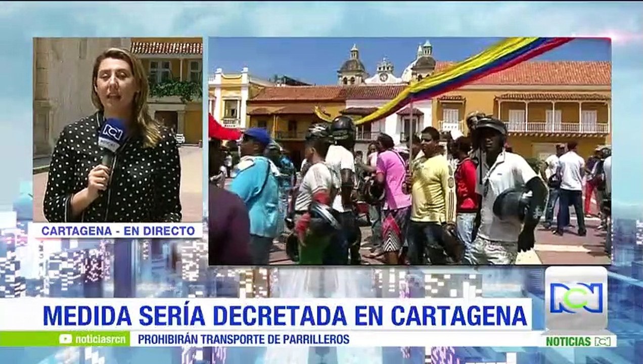 Motociclistas y mototaxistas cartageneros protestaron contra restricción de parrillero