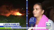 Incendio en pastizal provocó evacuación de varias familias en Barranquilla