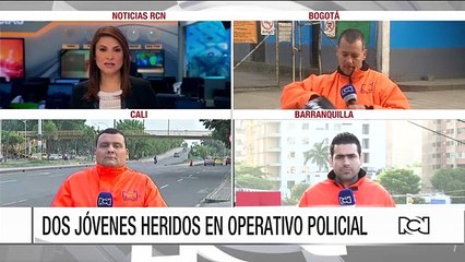 Dos jóvenes resultaron heridos en un operativo de la Policía en Barranquilla