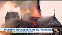 Gran incendio se registra en la Catedral de Notre Dame