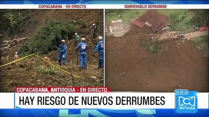 Varios testigos presenciaron el derrumbe en Copacabana, Antioquia
