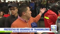 Nuevas protestas de usuarios que denuncian mal servicio de Transmilenio en Bogotá