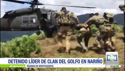 Cayó alias Máscara, jefe del Clan del Golfo en Nariño