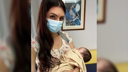 Danna Sultana y su novio muestran por primera vez el rostro de su hijo